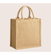 Sustainable Jute Tote Bag – Biodegradable, Durable Shopping and Grocery Bag with Strong Handles, Custom Embroidery and Printing Options, Perfect for Eco-Conscious Consumers